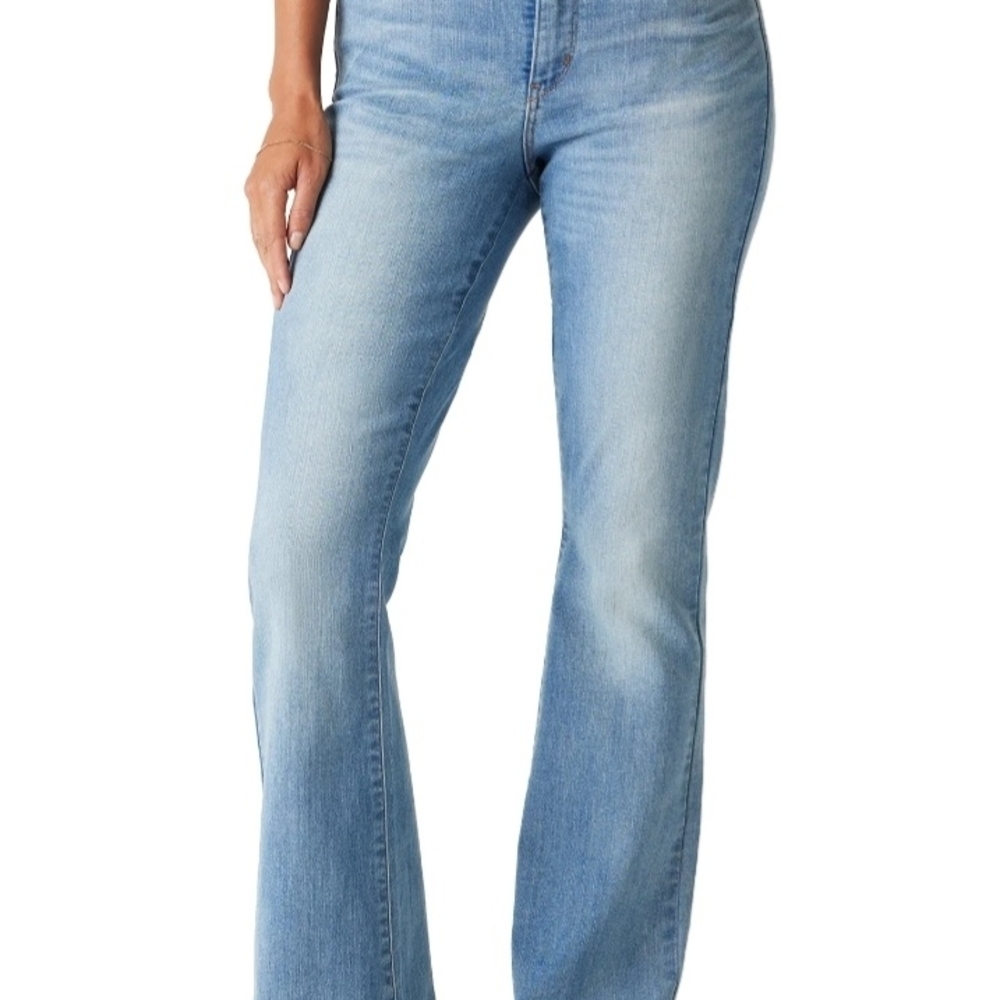 Stylish Light Blue Boot Cut Jeans for Women